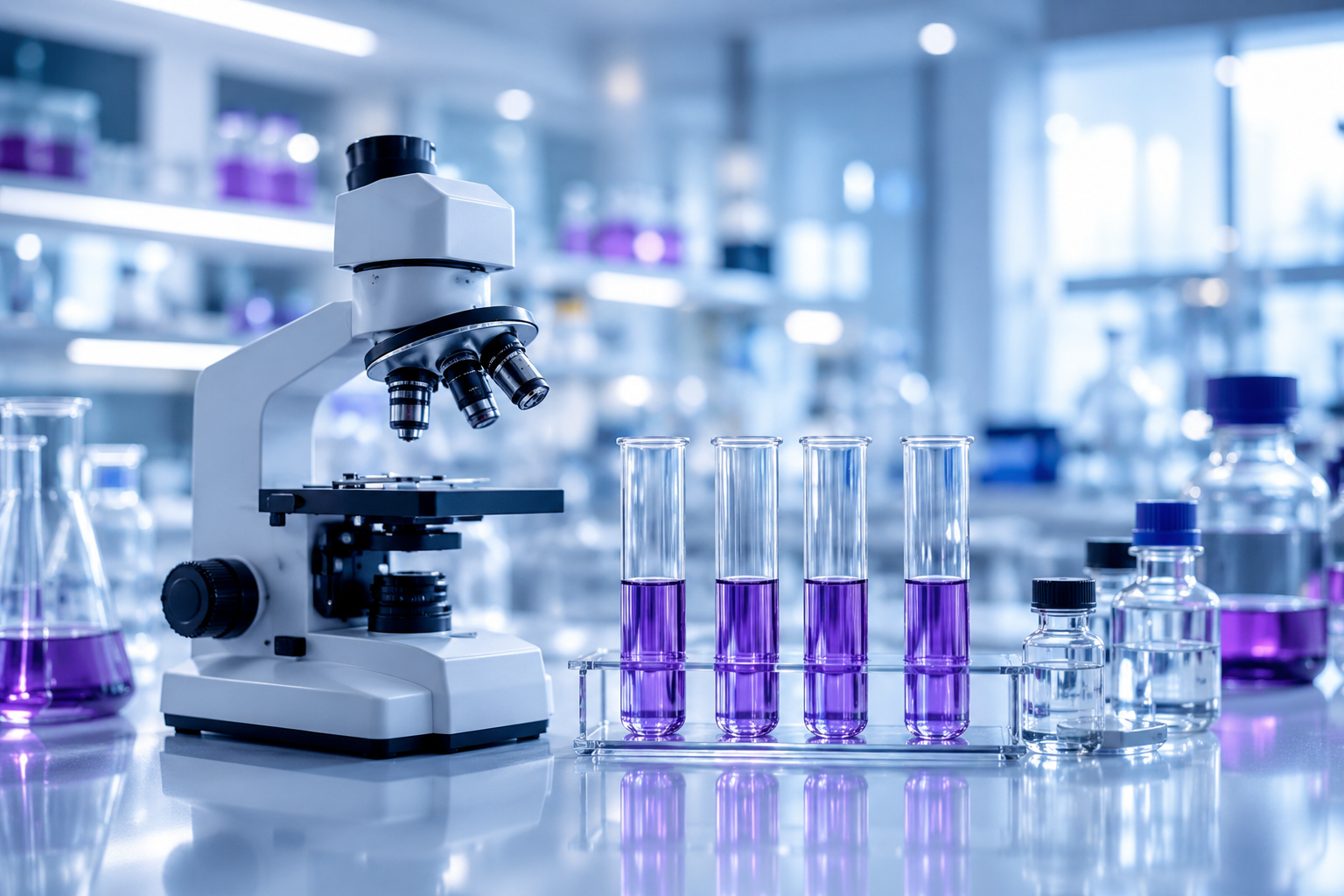 Laboratory microscope and research equipment